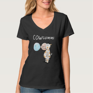 Cowgummi Cow I Chewing Gum Word Game Fun Animal Mo T-Shirt