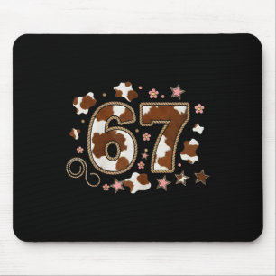 Cowhide 67 Design Mouse Pad