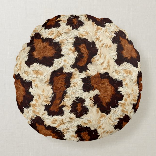 Cowhide Accent Pillow  (Front)