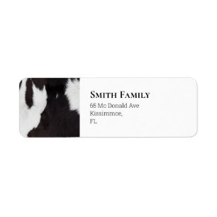 Cowhide Black and White