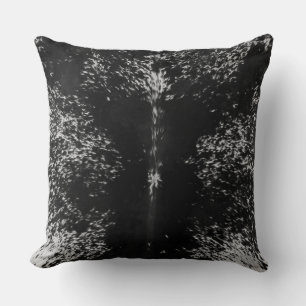 Cowhide Black and White Pattern Print Cushion