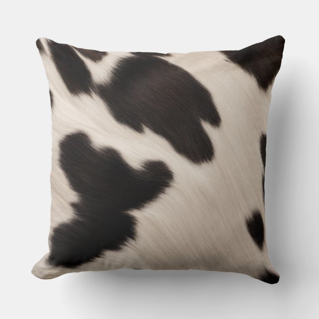 Cowhide Farmhouse Decor Cushion (Front)