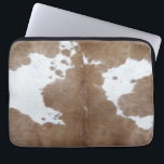 Cowhide Laptop Sleeve<br><div class="desc">Rustic texture and pattern of cowhide</div>