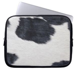 Cowhide Print Laptop Sleeve