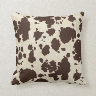 Cowhide Throw Pillow