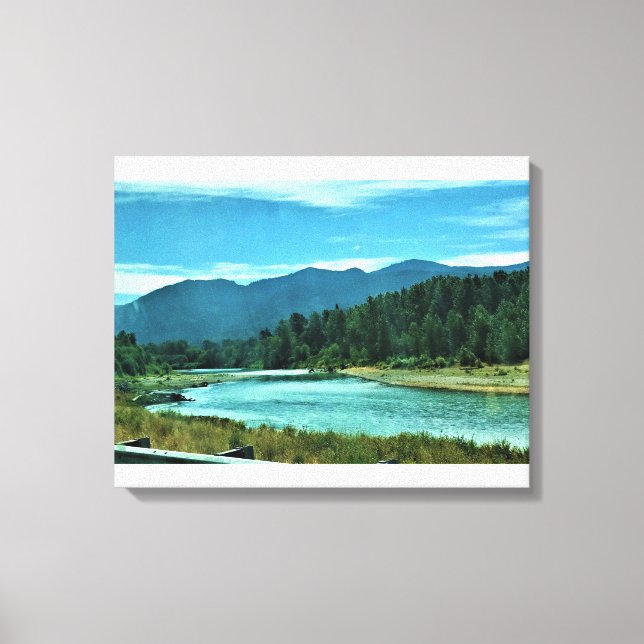 Cowlitz River, Randle, Washington Canvas Print (Front)