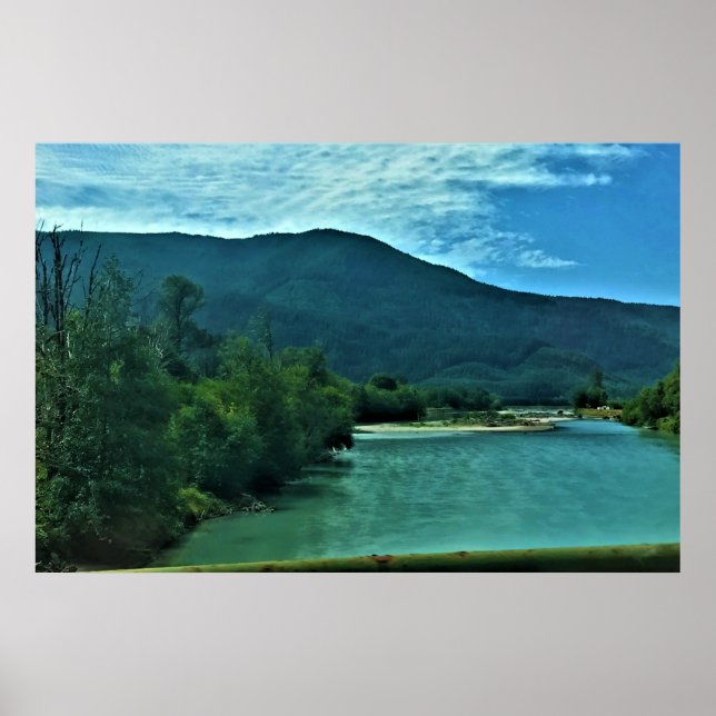 Cowlitz River, Randle, Washington Poster (Front)