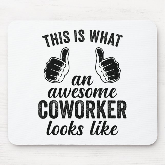 Coworker Birthday Employee Farewell Goodbye Going  Mouse Pad (Front)