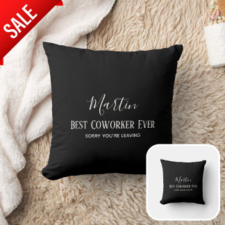 Coworker Boss Leaving ADD Funny Quote, Custom Cushion