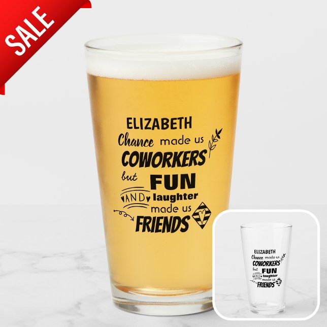 Coworker Boss Leaving ADD Funny Quote, Custom Glass (Creator Uploaded)