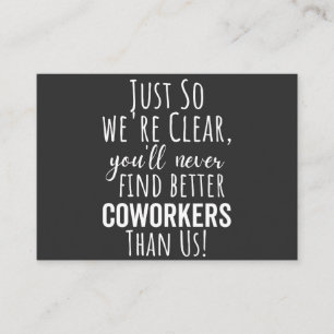 Coworker Goodbye Coworker Moving Leaving Gift Business Card