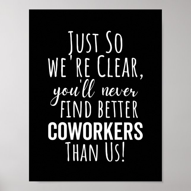 Coworker Goodbye | Coworker Moving | Leaving Gift Poster (Front)