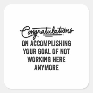 Coworker Goodbye Gift | Leaving Coworker  Square Sticker