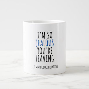 COWORKER LEAVING FUNNY CONGRATULATIONS LARGE COFFEE MUG