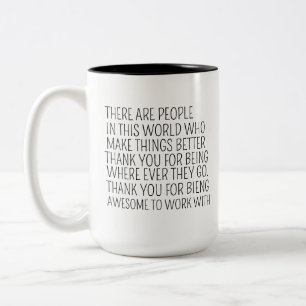 Coworker Leaving Gift, Going Away Gift, Colleague Two-Tone Coffee Mug