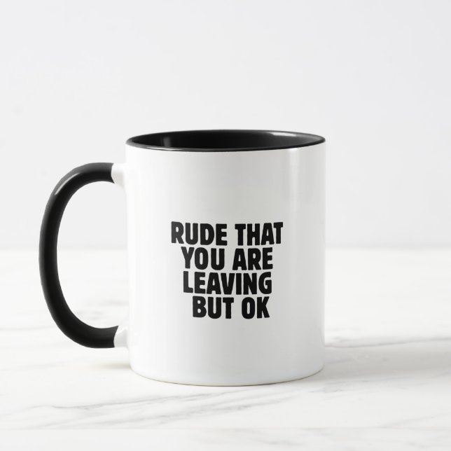 Coworker Leaving Gift Idea With Funny Saying Mug (Left)