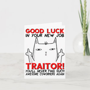 Coworker Leaving, Quitting Going Away, Job Change, Card