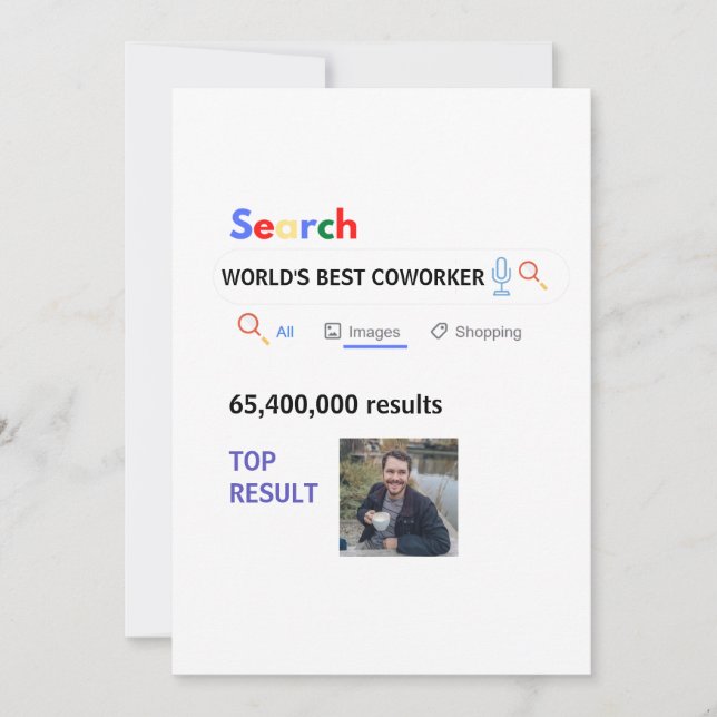 Coworker PHOTO Gifts Boss Nurse Teacher Doctor Mum Invitation (Front)