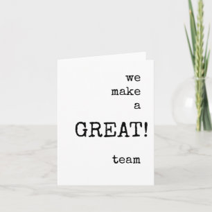 Coworker, Team, Appreciation Card