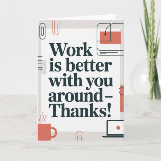 Coworker Thank You Card