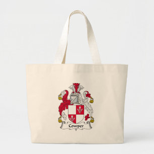 Cowper Family Crest Large Tote Bag