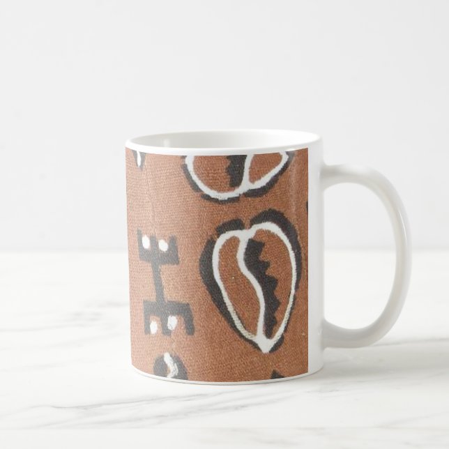 Cowrie Mud Cloth Mug (Right)