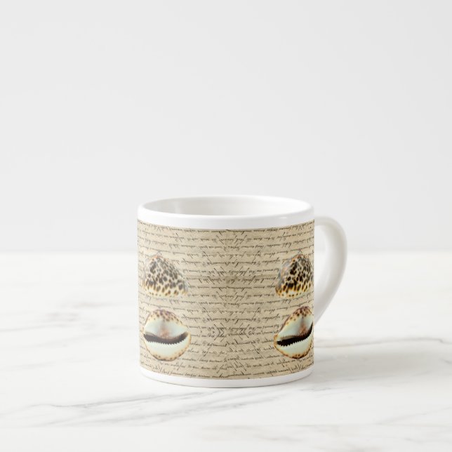 Cowrie shells espresso cup (Front Right)