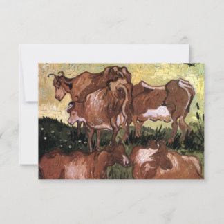 Cows after Jordaens - Gogh Thank You Card
