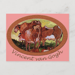 Cows after Jordaens Vincent van Gogh Postcard
