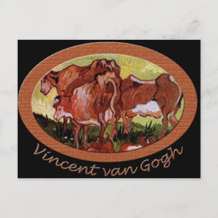 Cows after Jordaens Vincent van Gogh Postcard
