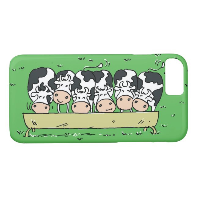 Cows and Catle in a Farmer's Field Case-Mate iPhone Case (Back (Horizontal))