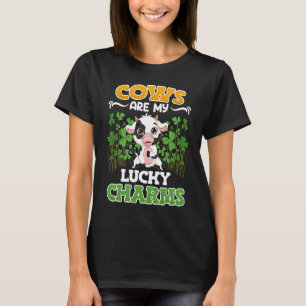 Cows are my lucky charms farmer T-Shirt