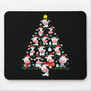 Cows Christmas Tree Xmas Farm Animal Toddler Boys Mouse Pad