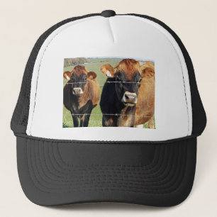 Cows close up trucker hat
