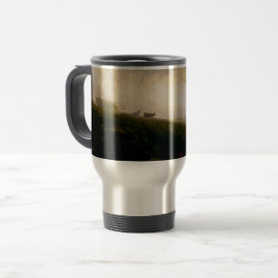 Cows Descending Hillside - Edward Bannister Travel Mug