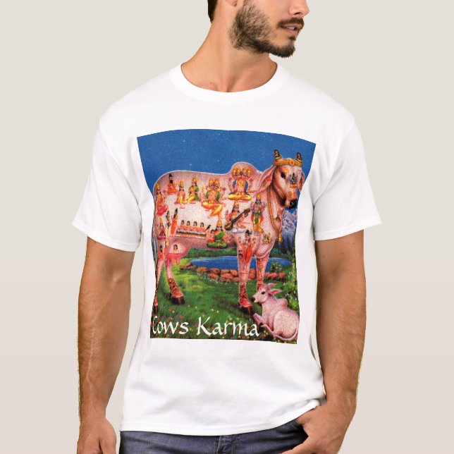 cows gomatha vishnu T-Shirt (Front)