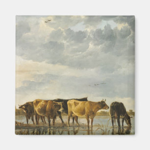 Cows in a River Aelbert Cuyp Magnet