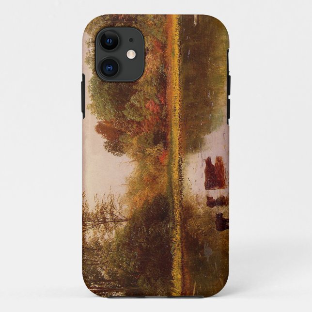 Cows In A Watering Landscape Albert Bierstadt Case-Mate iPhone Case (Back)