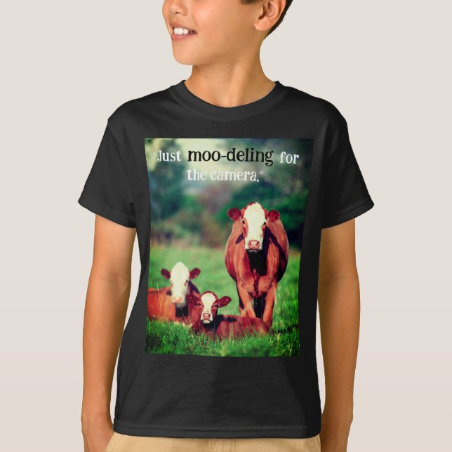 Cows in Pasture T-Shirt (Front)