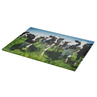 Cows in the field, Betsukai town, Hokkaido Cutting Board