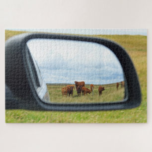 Cows in the mirror jigsaw puzzle