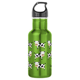 Cows Kids Water Bottle with Name