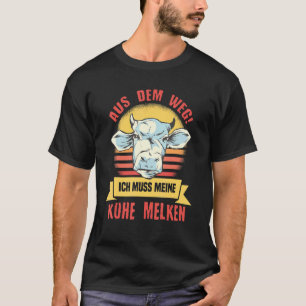 Cows Livestock Animals Farm Farmer Tractor Saying T-Shirt