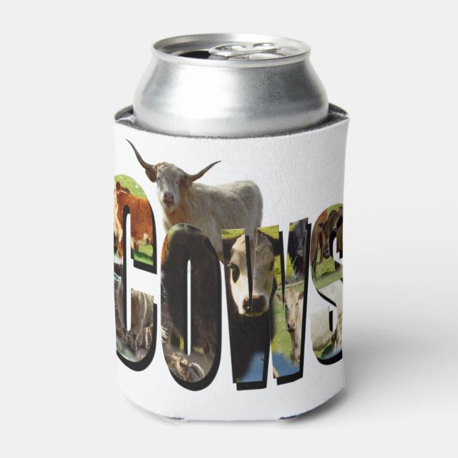 Cows Name Picture Logo With Cows,  Can Cooler (Can Front)