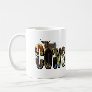 Cows Picture Logo Made With Cow Images, Coffee Mug