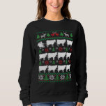 Cows Pulling Santa Dairy Farmer Christmas Sweatshirt<br><div class="desc">Cows Pulling Santa Dairy Farmer Christmas</div>