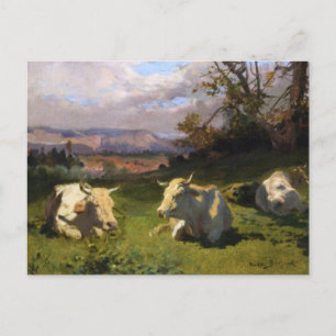 Cows Resting by Rosa Bonheur Postcard