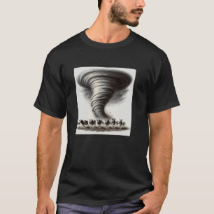 Cows Running Away From a Tornado T-Shirt