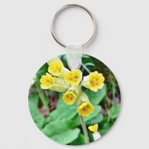 Cowslip Flower Key Ring