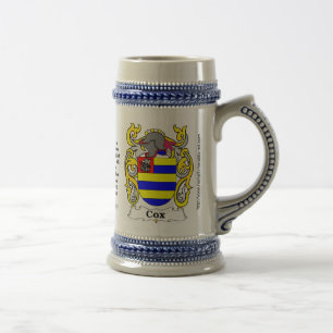 Cox Family Crest Stein